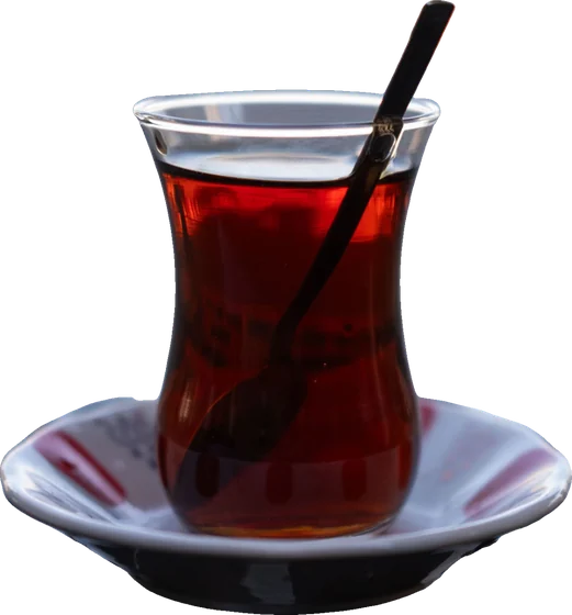 İnce belli bardakta demli çay